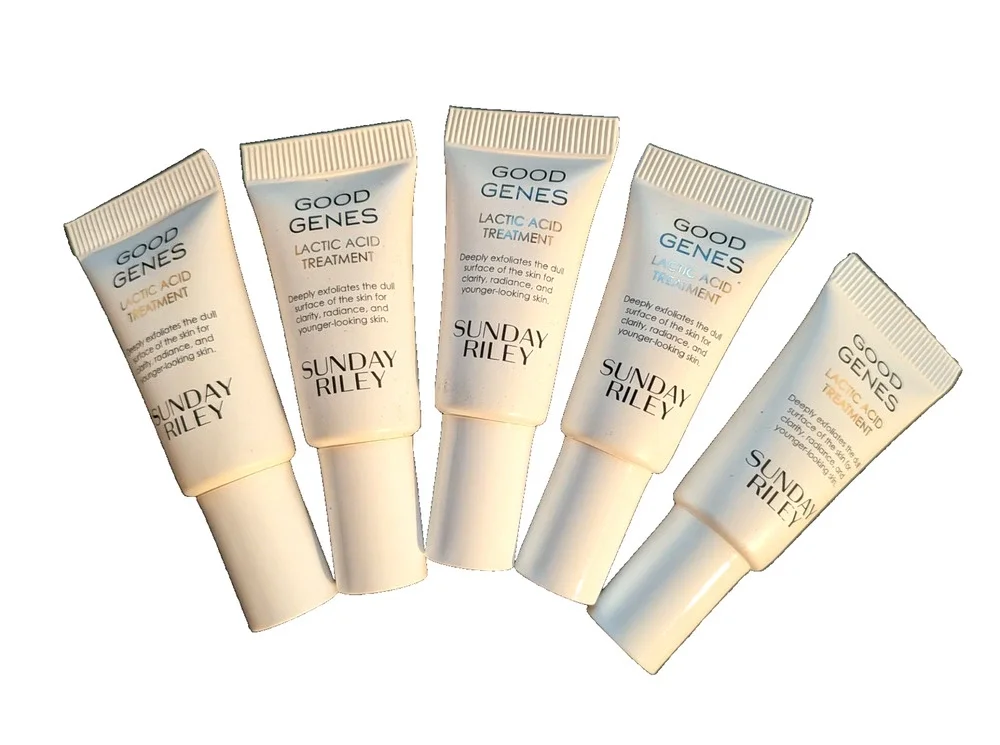 5x Sunday Riley Good Genes Lactic Acid Treatment Mini Travel Size 0.17oz/5ml Ea